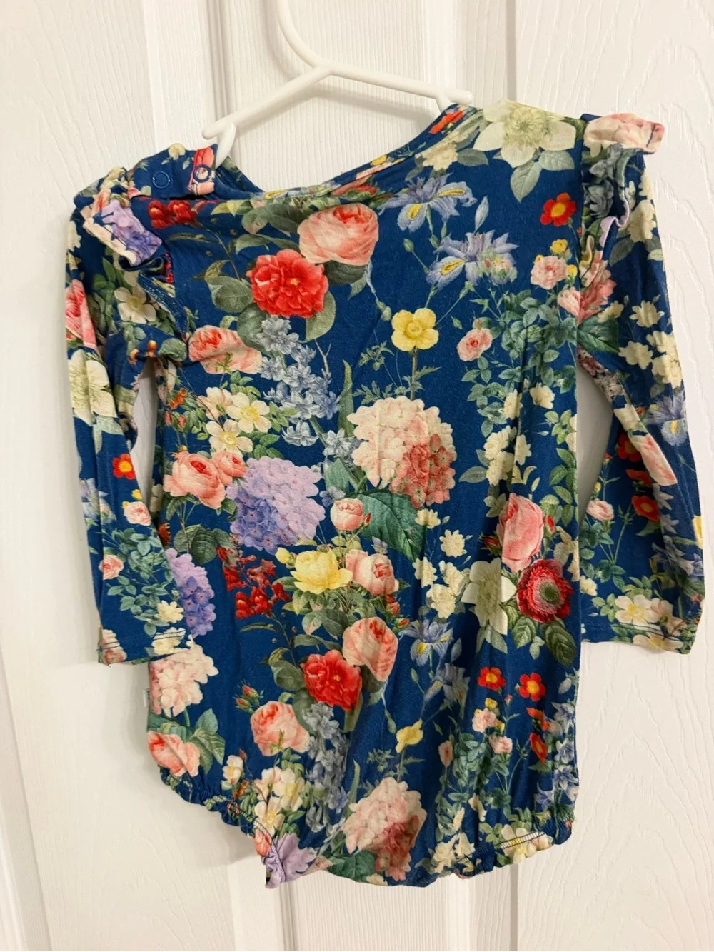 Posh Peanut 18 24 month floral one piece baby girl ruffle bamboo